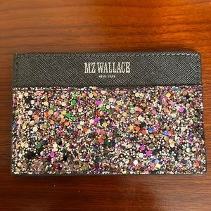MZ Wallace glitter credit card case